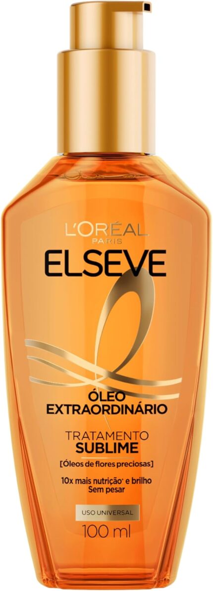 L'Oréal Paris Elseve Óleo Extraordinário Nutrição 100ml – Finalizador Capilar com Proteção Térmica e Anti-Frizz